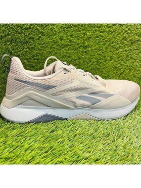 Reebok Nanoflex TR 2.0 Men Size 13 Ash Pure Gray Athletic Running Shoes Sneakers